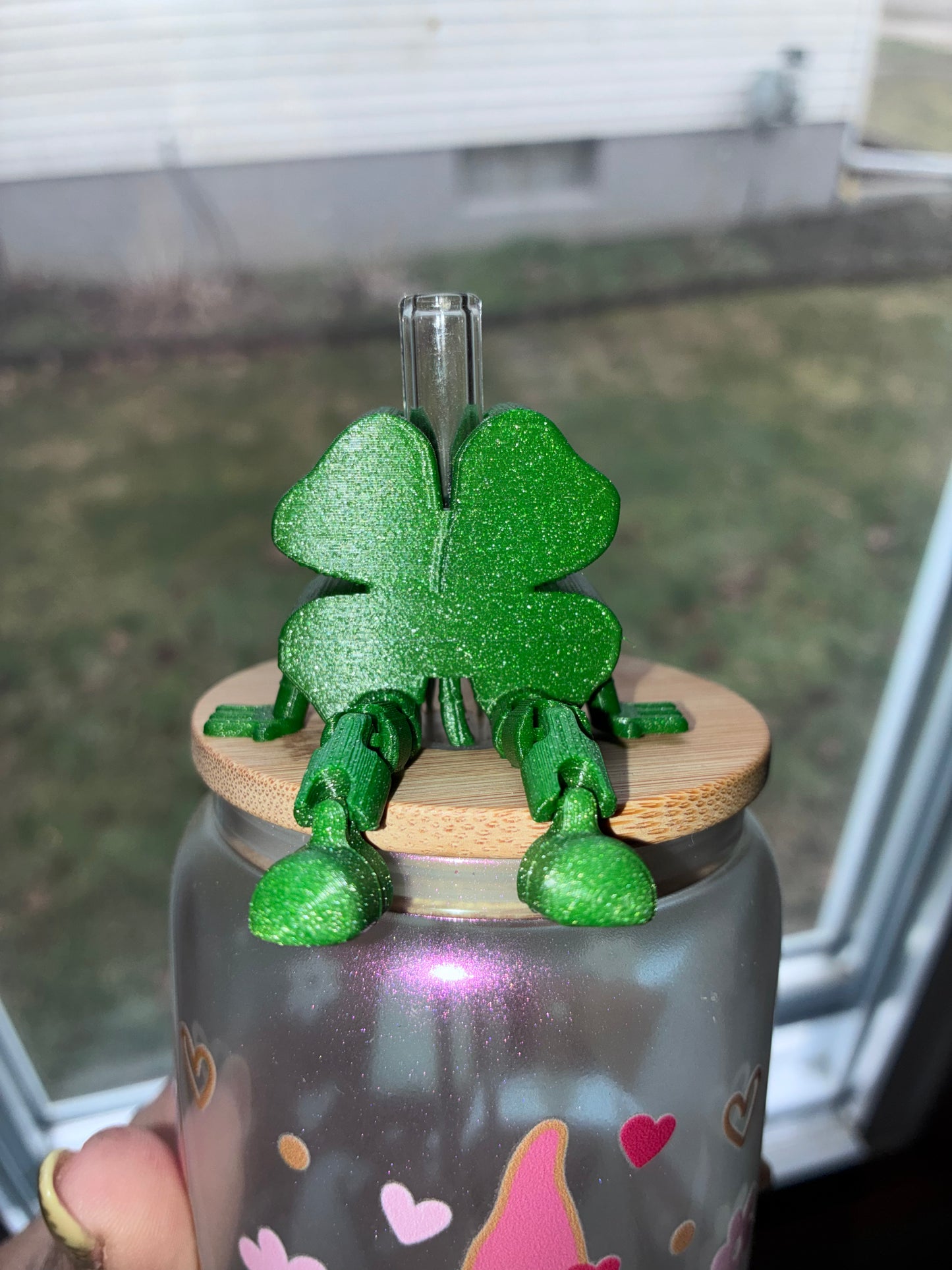 4 Leaf Clover Straw Buddy